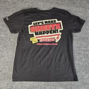 Sheetz Shirt Mens Large Black Pocket Graphic Let's Make Sheetz Happen Promo